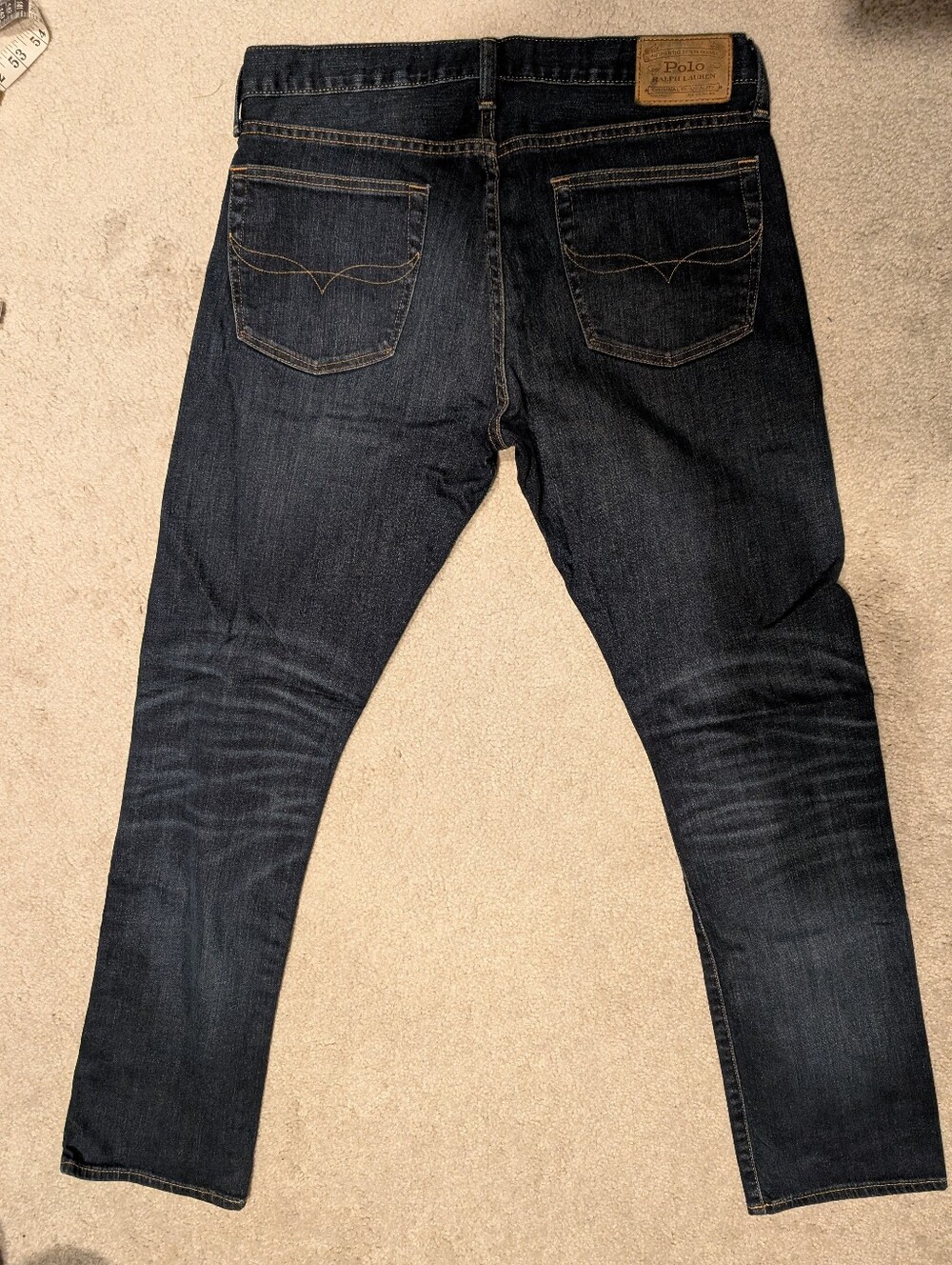 Ralph Lauren Dark Indigo Straight Leg Jeans 32x32 - Picture 11 of 11